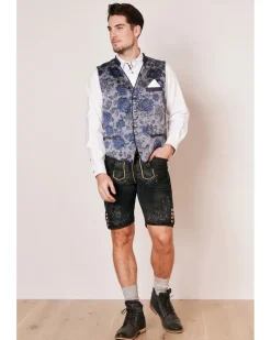 Krüger BUAM Trachten Weste "Dustin" 951466 | Grau Blau