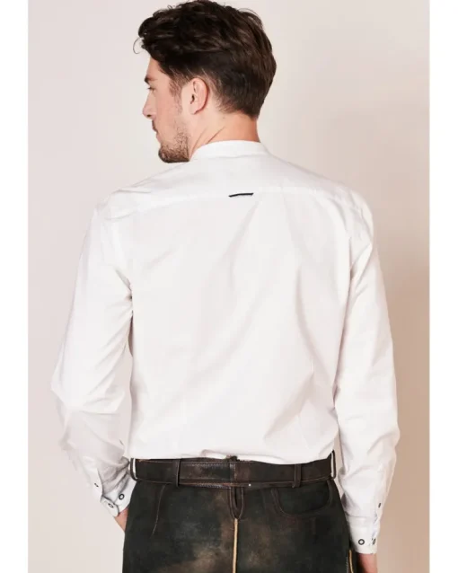 Krüger BUAM Trachtenhemd "Madoc" Slimfit 911667 | Weiß Hellblau
