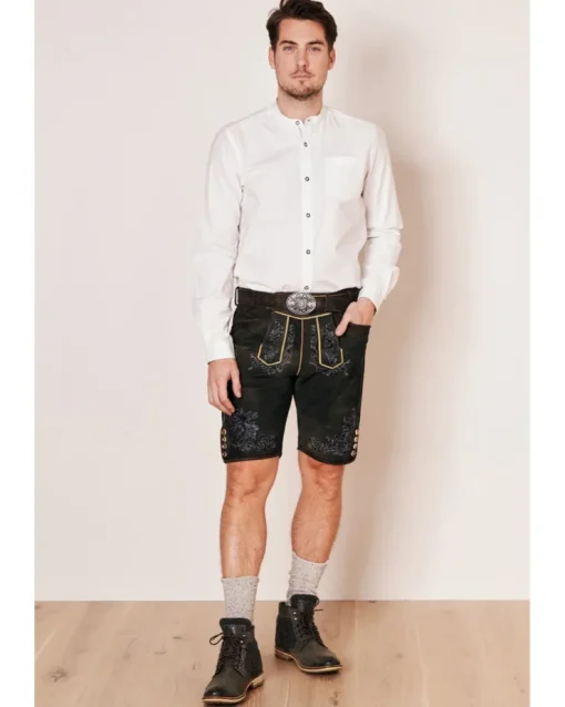 Krüger BUAM Trachtenhemd "Madoc" Slimfit 911667 | Weiß Hellblau