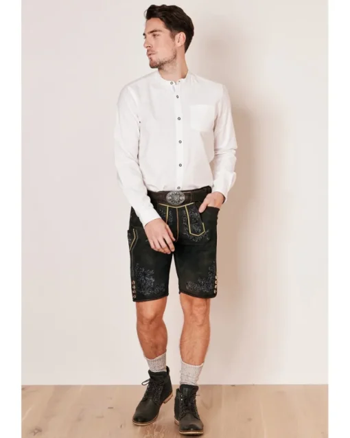 Krüger BUAM Trachtenhemd "Madoc" Slimfit 911667 | Weiß Hellblau