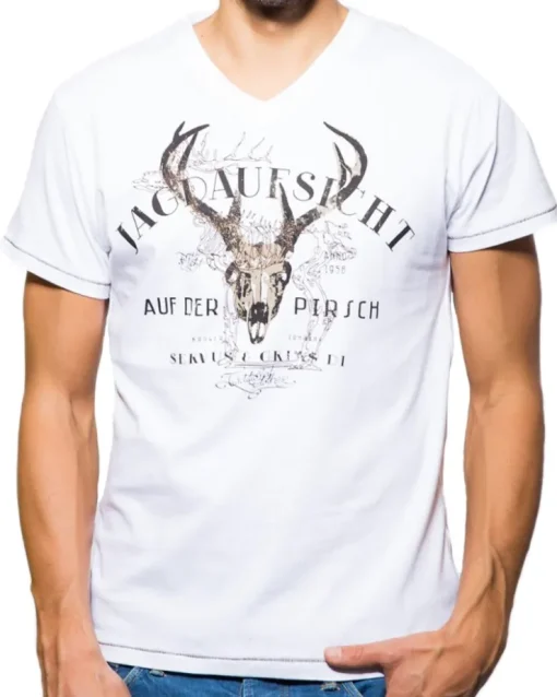 Krüger BUAM T-Shirt Jagdaufsicht - Weiß