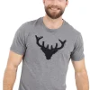 Krüger BUAM T-Shirt Wilder Hirsch - Grau