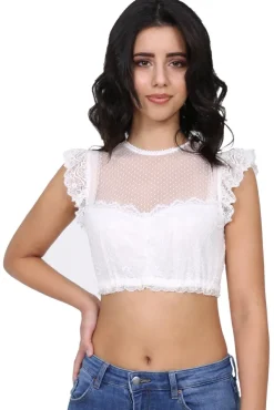 Krüger Collection Damen Dirndlbluse "Anisa" 39142 - Ecru