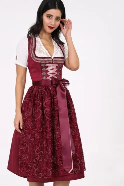 Krüger Collection Damen Dirndlbluse "Erika" mit V-Ausschnitt 28183 | Ecru