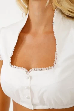 Krüger Collection Damen Dirndlbluse "Cara" 26101 - Ecru