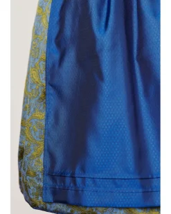 Krüger Collection Samt Dirndl "Carlotta" 112266 | Blau 70cm