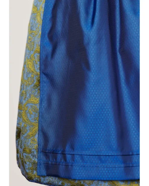 Krüger Collection Samt Dirndl "Carlotta" 112266 | Blau 70cm