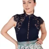 Krüger Collection Trachten Body "Millie" 282165 | Marine Dunkelblau