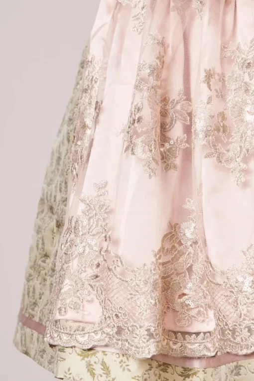 Krüger Dirndl "Florentina" Spitzenschürze 411364 | Hellgrün - 60cm