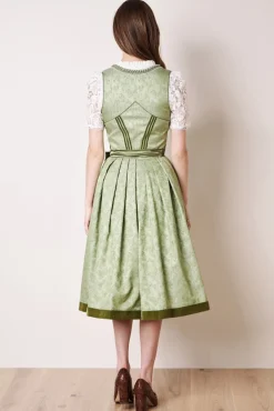 Krüger Dirndl "Gesia" mit Spitzenschürze 111065 | Hellgrün 70cm