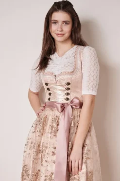 Krüger Dirndl "Kailia" Spitzenschürze 417565 | Rosa 50cm
