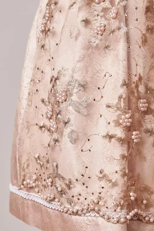 Krüger Dirndl "Kailia" Spitzenschürze 417565 | Rosa 50cm