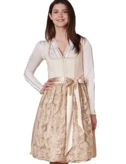 Krüger Dirndl "Klarissa" Spitzenschürze 411565 | Beige - 60cm