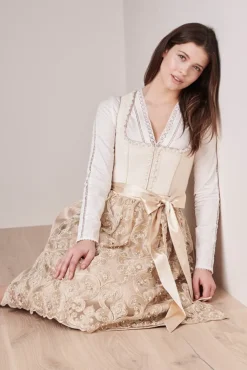 Krüger Dirndl "Klarissa" Spitzenschürze 411565 | Beige - 60cm