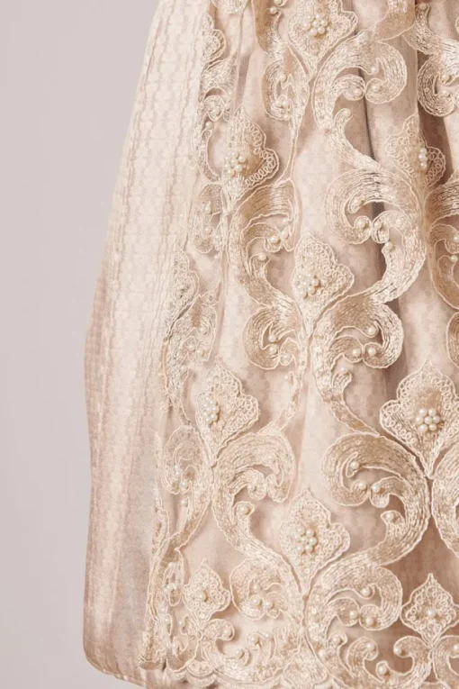 Krüger Dirndl "Klarissa" Spitzenschürze 411565 | Beige - 60cm
