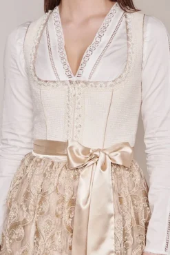 Krüger Dirndl "Klarissa" Spitzenschürze 411565 | Beige - 60cm