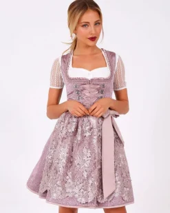 Krüger Dirndl "Palila" Spitzenschürze 409561 | Flieder - 50cm
