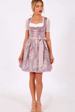 Krüger Dirndl "Palila" Spitzenschürze 409561 | Flieder - 50cm