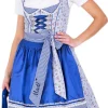 Krüger Dirndl Top Madl - Blau 50cm