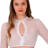 Krüger Dirndlbluse "Kiana" mit Lochausschnitt 037182 | Ecru