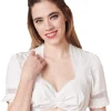 Krüger Dirndlbluse "Tori" Traditionell Halbarm 211165 | Ecru