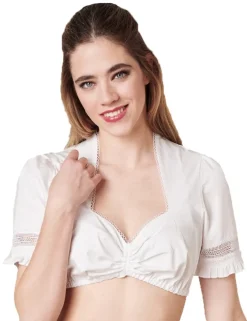 Krüger Dirndlbluse "Tori" Traditionell Halbarm 211165 | Ecru