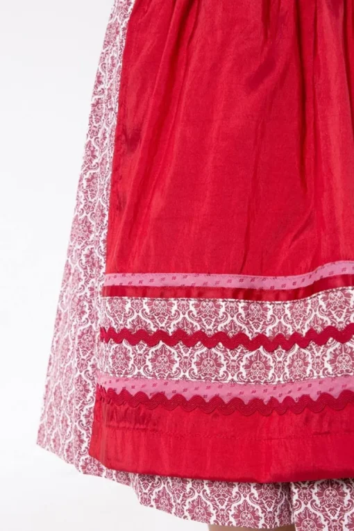 Krüger MADL Damen Dirndl "Zea" 046375 | Bordeaux Rot 50cm