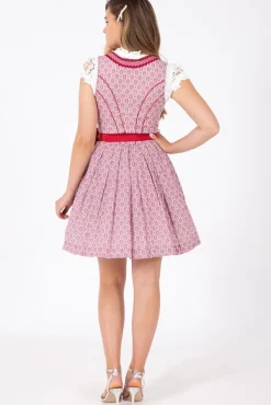 Krüger MADL Damen Dirndl "Zea" 046375 | Bordeaux Rot 50cm