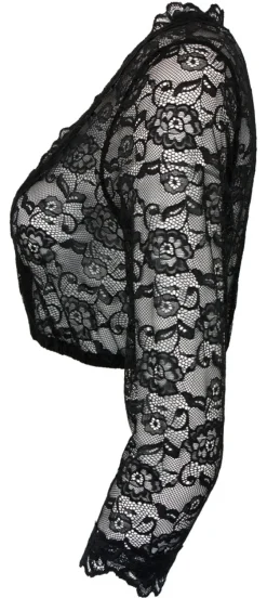 Krüger MADL Damen Dirndlbluse Cassandra 3/4 Arm - Schwarz