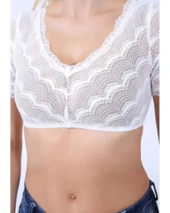 Krüger MADL Damen Dirndlbluse "Diane" 312361 - Ecru