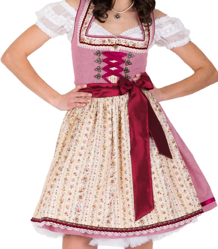 Krüger MADL Dirndl Glam Girl - Rot 60cm