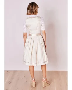 Krüger MADL Dirndl "Fia" mit Spitzenschürze 416966 | Natur 60cm