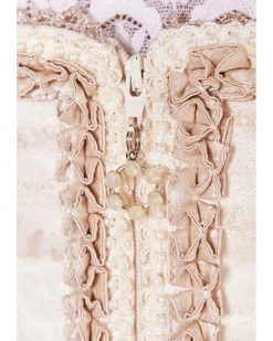 Krüger MADL Dirndl "Fia" mit Spitzenschürze 416966 | Natur 60cm