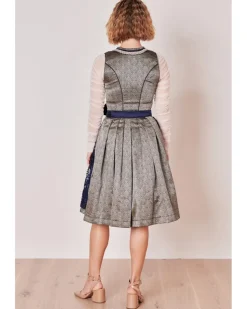 Krüger MADL Dirndl "Isi" mit Spitzenschürze 415367 | Blau 60cm
