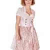 Krüger MADL Dirndl "Lia" mit Spitzenschürze 415767 | Rose 50cm
