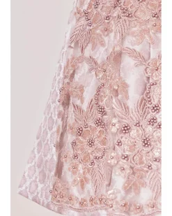 Krüger MADL Dirndl "Lia" mit Spitzenschürze 415767 | Rose 50cm