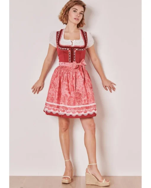 Krüger MADL Dirndl "Ulrika" 415566 | Rot 50cm
