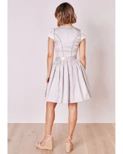 Krüger MADL Dirndl "Vivien" mit Spitzenschürze 414867 | Beige 50cm
