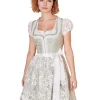 Krüger MADL Dirndl "Zephyra" mit Spitzenschürze 414267 | Hellgrün 50cm