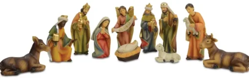 Krippenfigurenset "Gloria" 11-tlg. - 8-11 cm Holzdesign Weihnachtskrippe | 78462