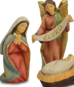 Krippenfigurenset "Gloria" 11-tlg. - 8-11 cm Holzdesign Weihnachtskrippe | 78462