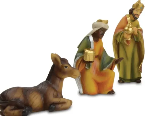 Krippenfigurenset "Gloria" 11-tlg. - 8-11 cm Holzdesign Weihnachtskrippe | 78462