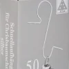 Kugel-Aufhänger in Box, | 50 Stück Silber