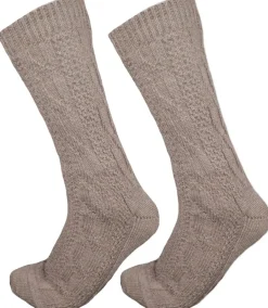 Kurze Trachtensocken Robin - Braun