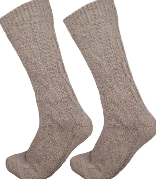 Kurze Trachtensocken Robin - Braun