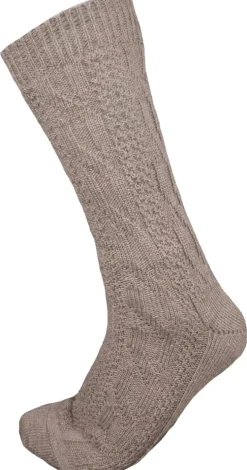 Kurze Trachtensocken Robin - Braun
