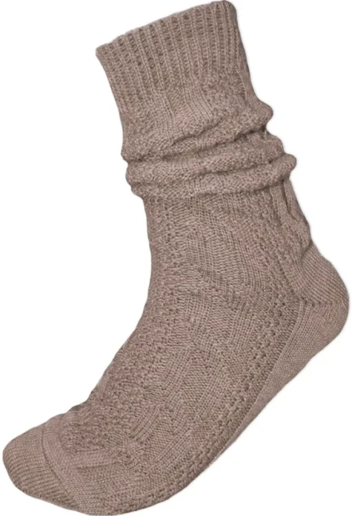 Kurze Trachtensocken Robin - Braun