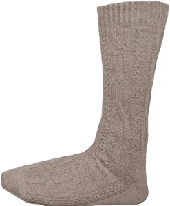 Kurze Trachtensocken Robin - Braun