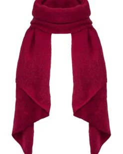 Kuscheliger Winter Schal "Eliana" 250 x 63 cm | Dunkelrot