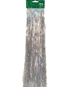 Lametta Gewellt 48cm - 500 Fäden | Glanz Silber